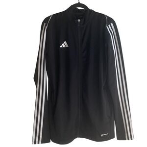 Adidas Tiro AEROREADY Mens Track Jacket Black White Stripes Soccer MT Tall